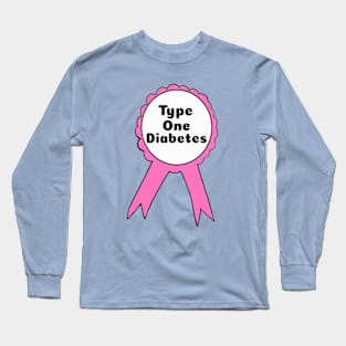 Copy of T1D Ribbon - Pink Long Sleeve T-Shirt